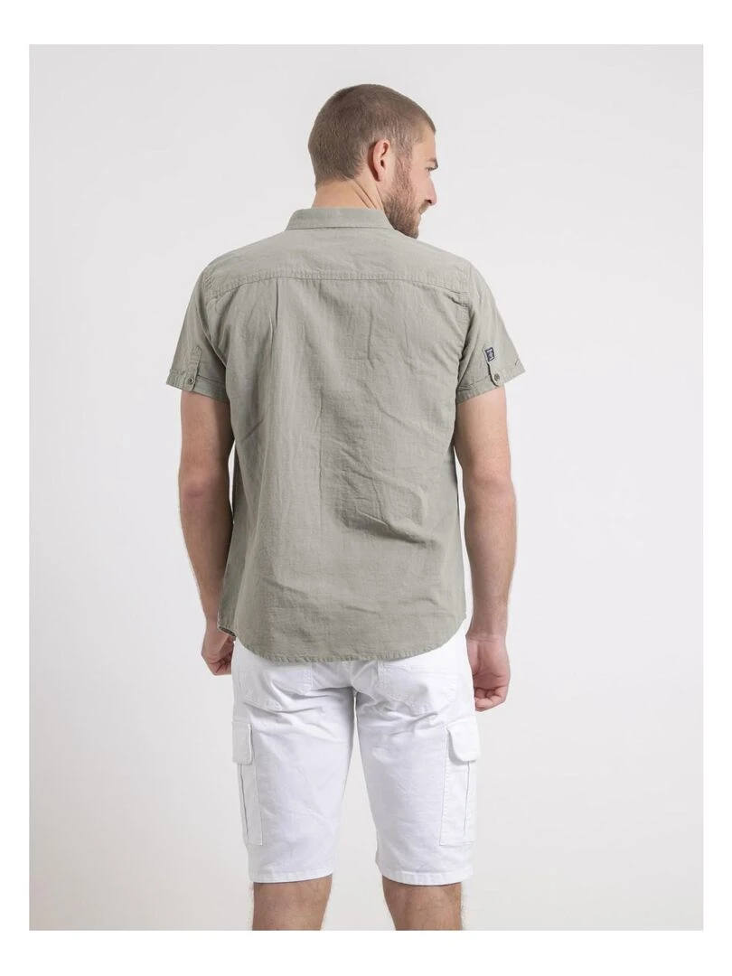 Chemise manches courtes DEMIKA Kaki