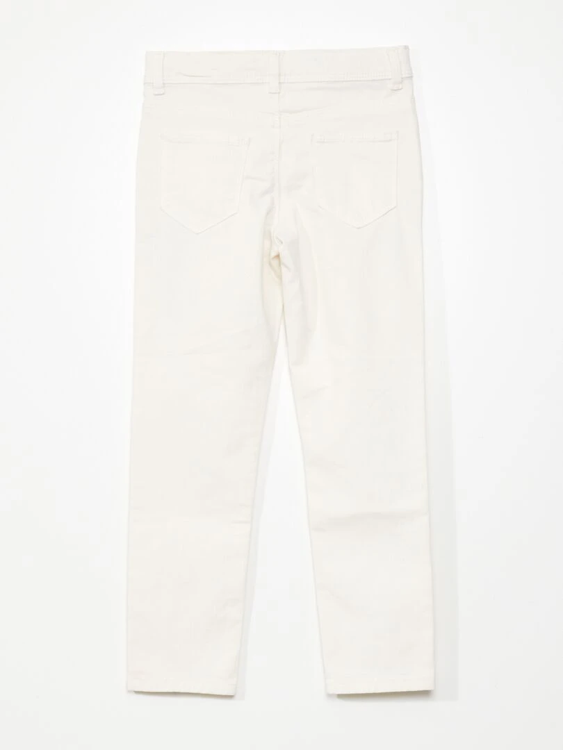 Jean slim blanc