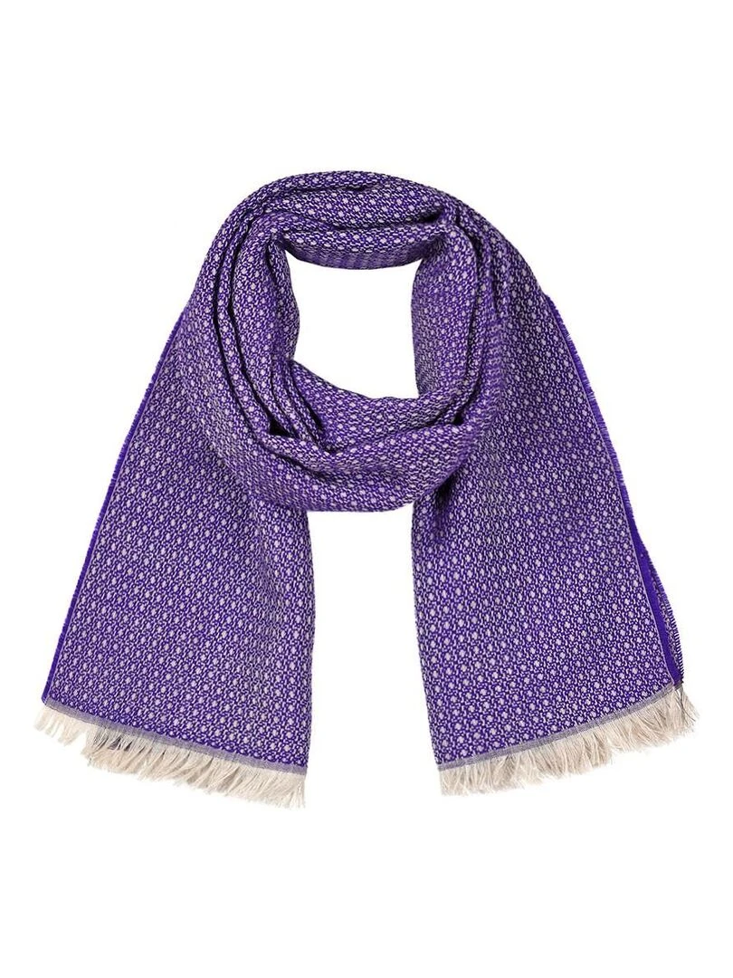 Echarpe Laine Doble Fabriqué en France Violet