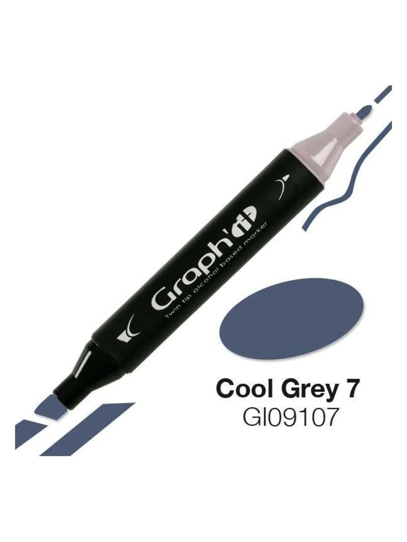 Marqueur Graph'It à double pointe   Gris froid 7   N/A