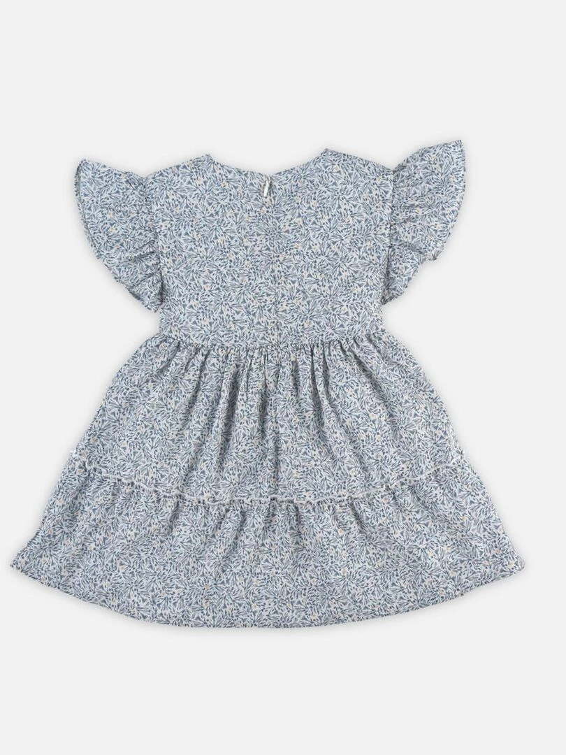 Robe manches courtes à volants   Noukie's   Bleu