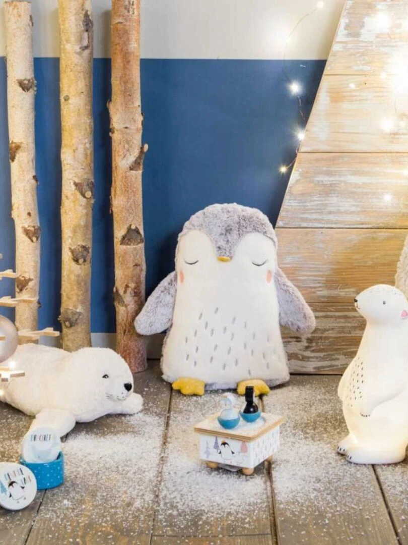 Lot de 4 boîtes à souvenirs bébé Victor Bleu
