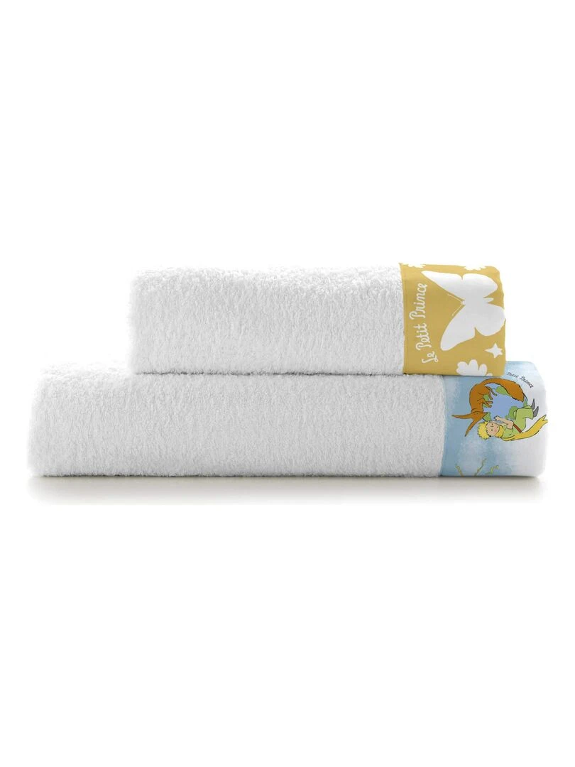 Lot de serviettes Le printemps "Happyfriday" Blanc