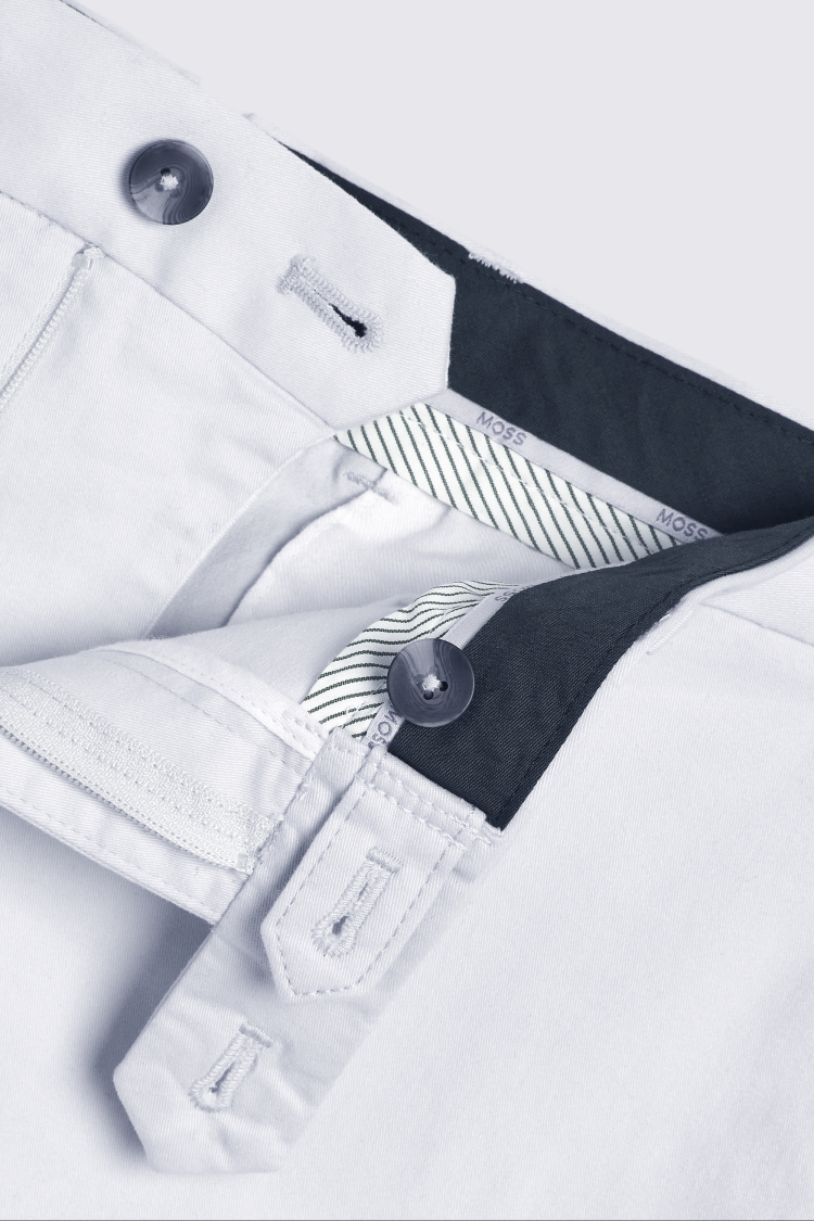 Slim Fit Light Grey Chino Shorts   Buy Online at Moss