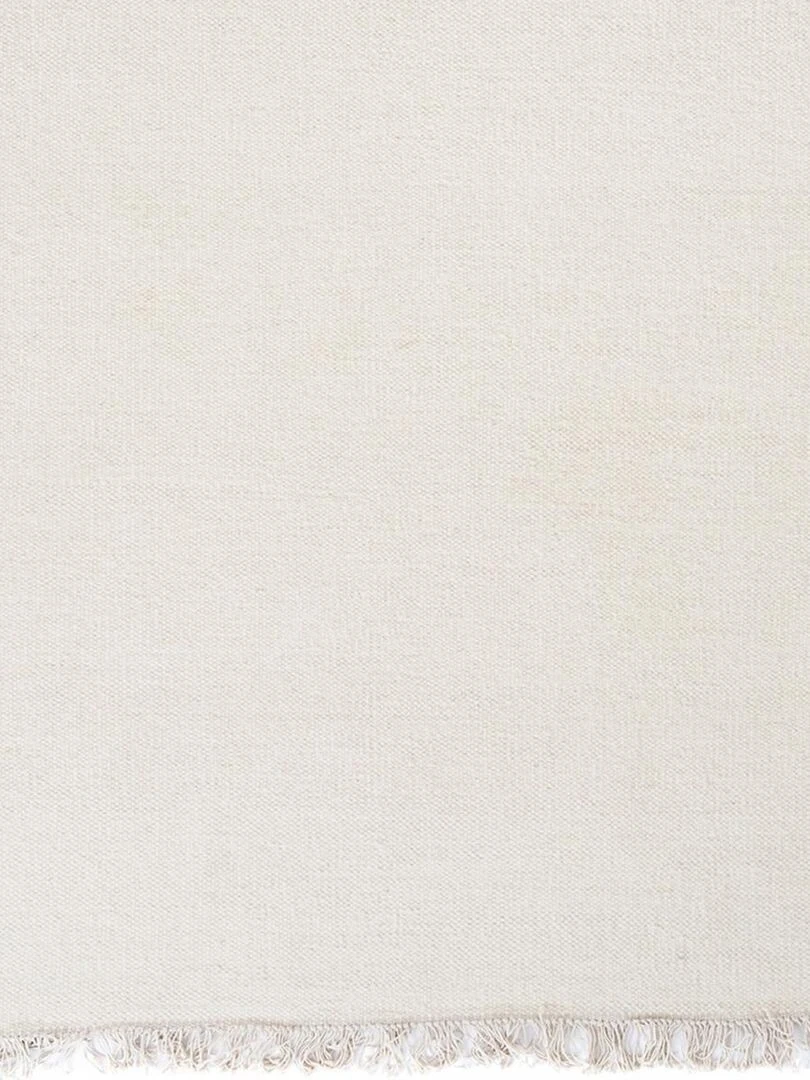 Tapis salon tissé main en laine RAINBOW Care&Fair   Blanc