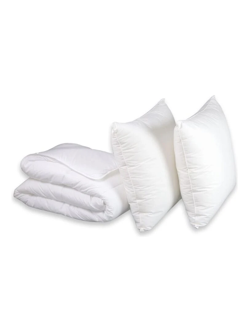 DODO   Pack couette 4 Saisons + oreiller Medium Protection Active   Blanc