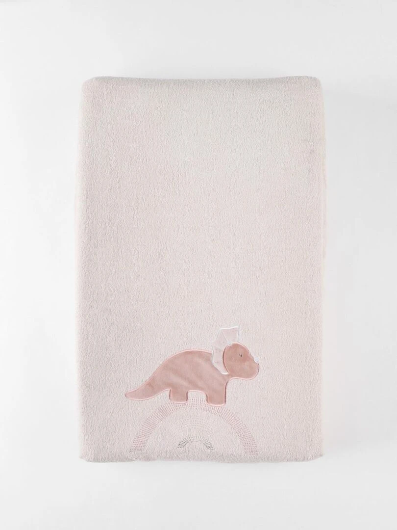 Matelas à langer Popsie avec housse élastique en éponge poudré Noukie's Rose
