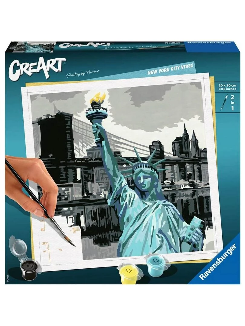 CreArt Peinture au numéro : Carré New York City N/A