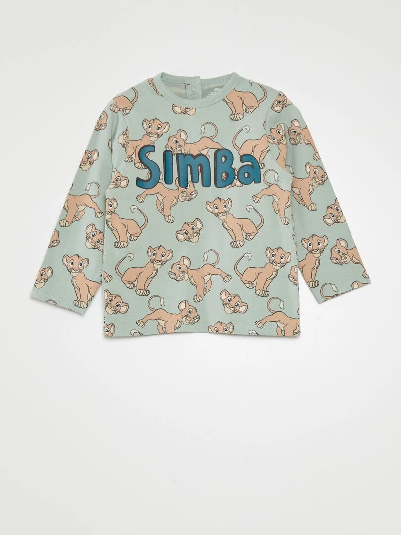 Ensemble pyjama t shirt + pantalon 'Disney'   2 pièces   Vert