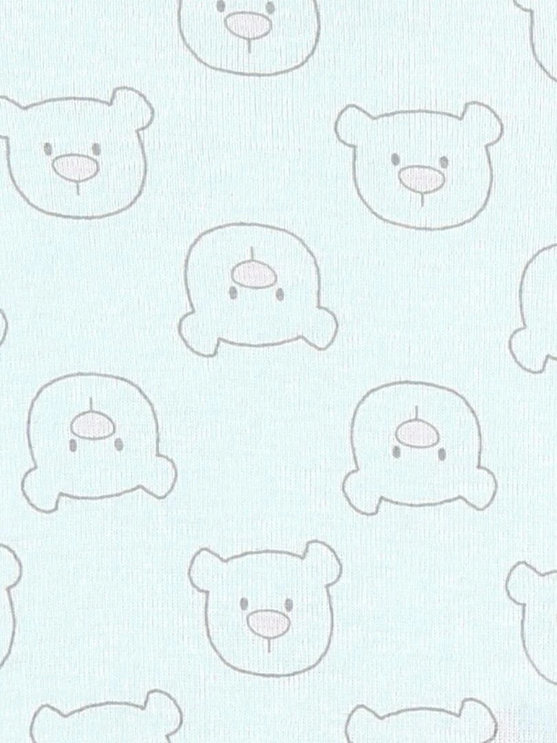 Set de 2 bodys croisés en coton BIO  rose/blanc   Noukie's   Rose