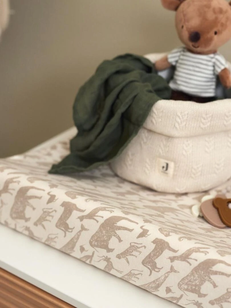 Panier de rangement Grain knit Oatmeal (14 x 18 cm) Ecru