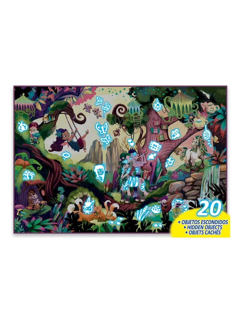 Puzzle 200 pièces : Mysterious Puzzle Junior : Forêt Enchantée   N/A