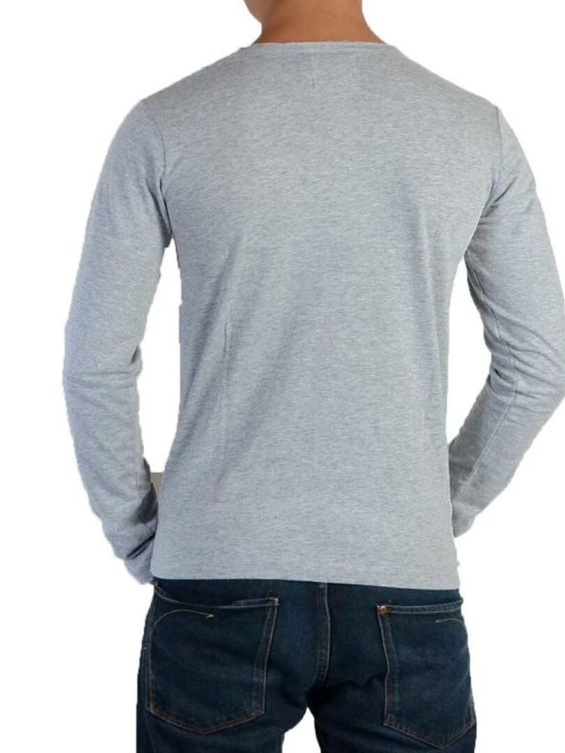 Tee Shirt Little Eleven paris JD LS Mixte Garçon  Fille  Jonhy Depp   Gris