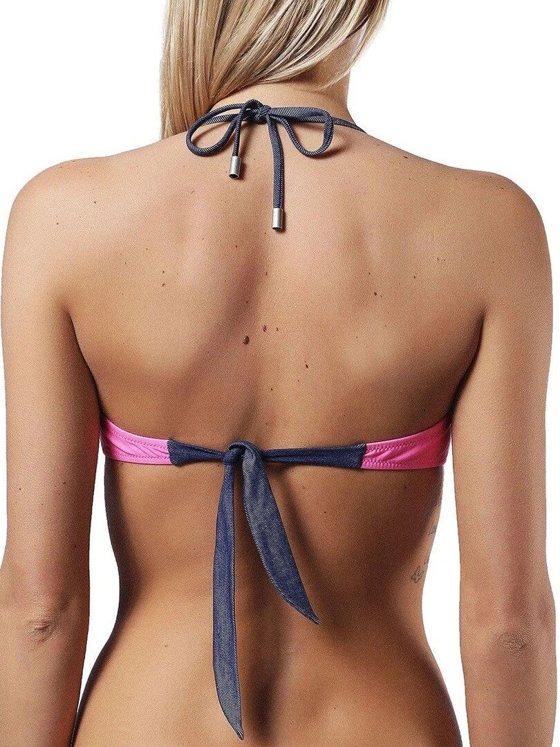 Haut de bikini bandeau bretelle amovible Doly Rose