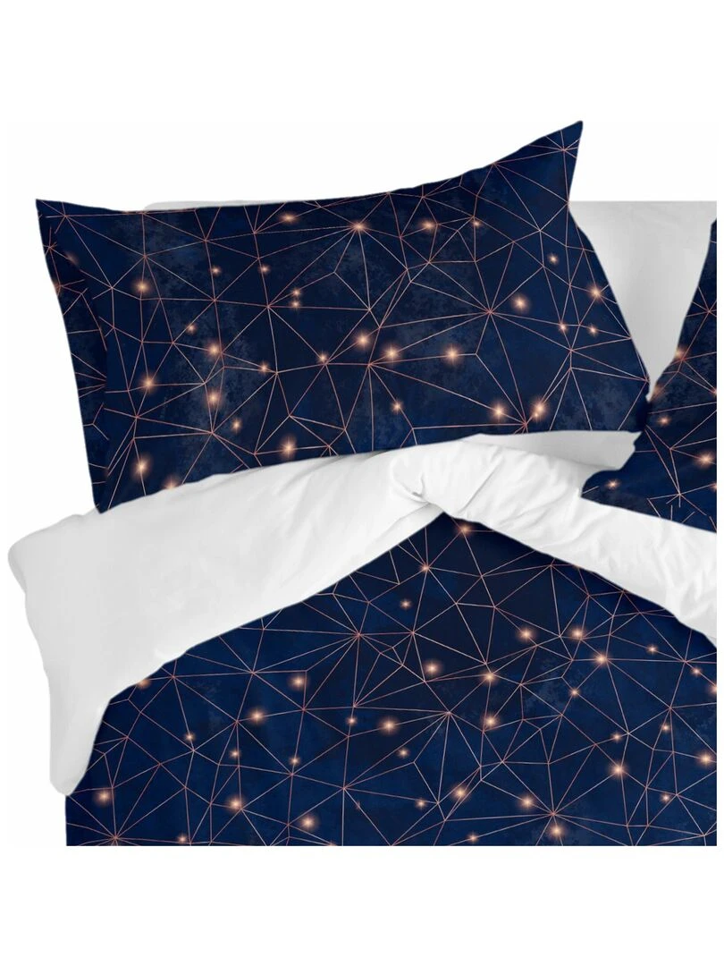 Taie d'oreiller Deep blue "Happyfriday"   Bleu