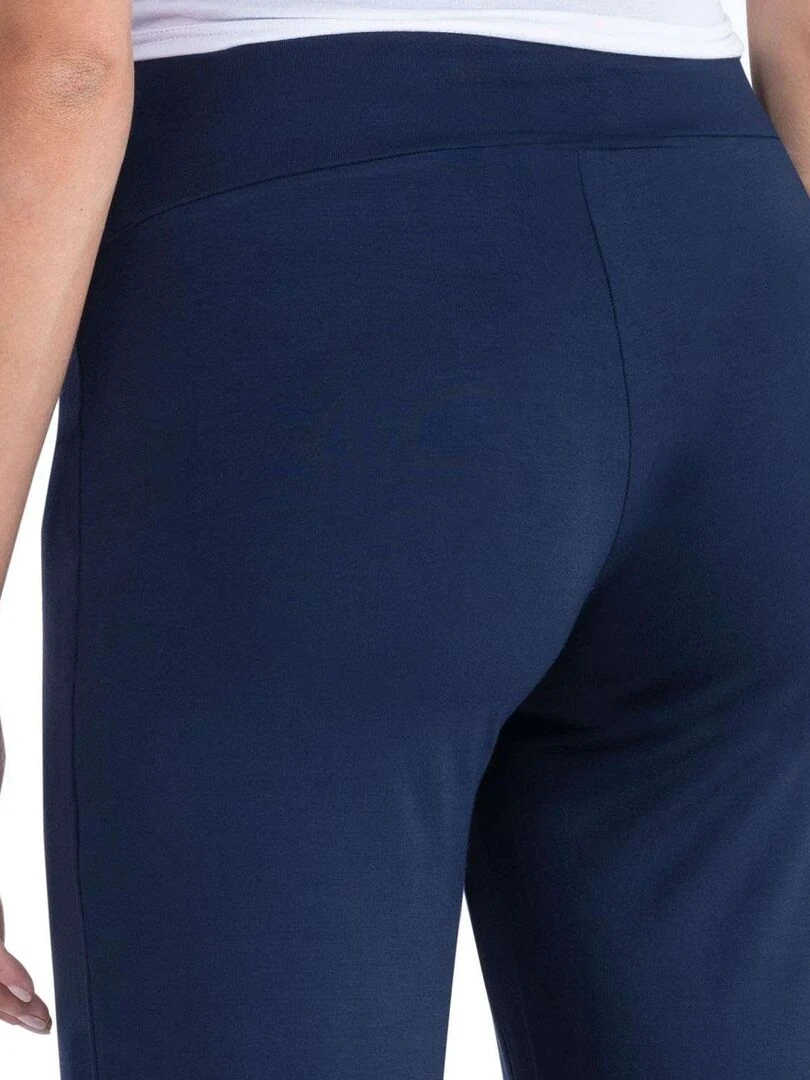 Pantalon de grossesse habillé à jambes larges   Blue   Bleu