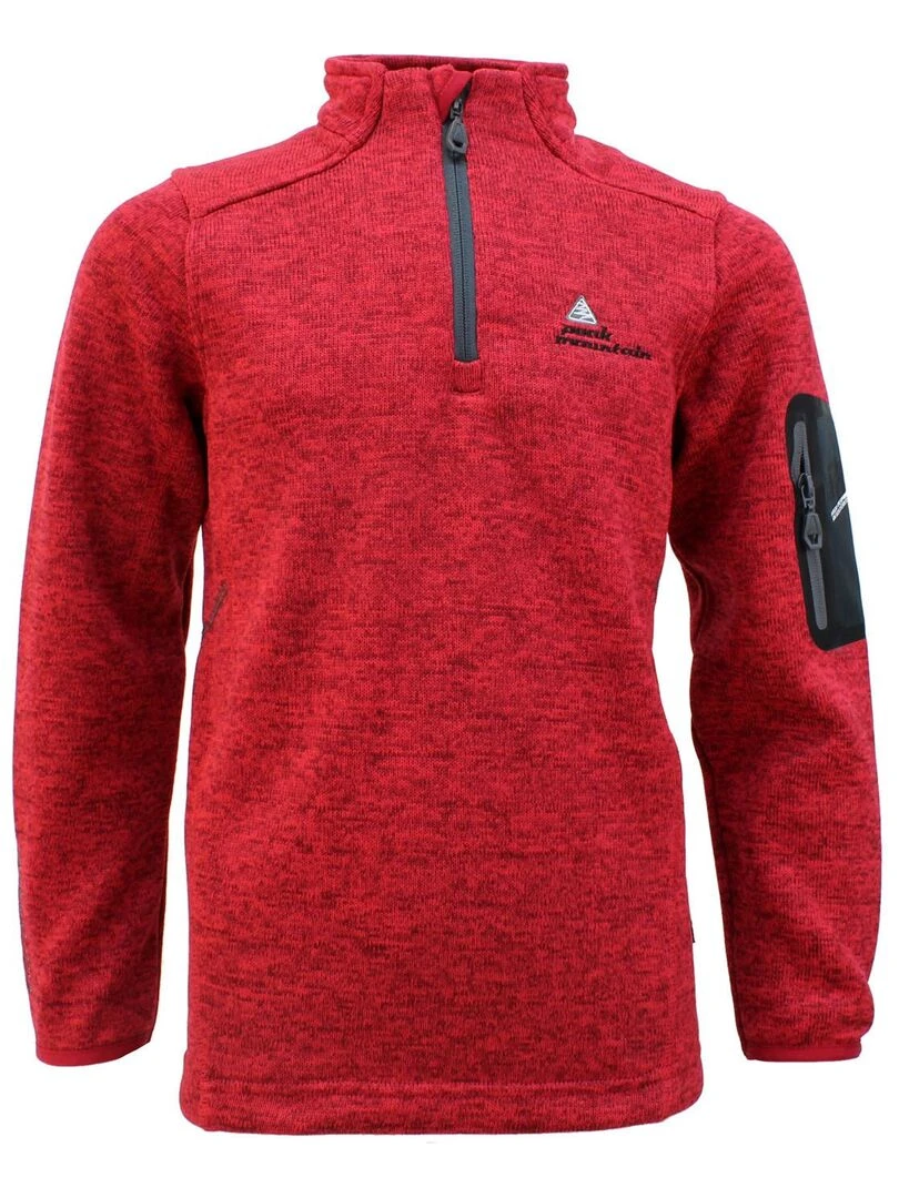 Sweat polaire garçon ECYPA Rouge