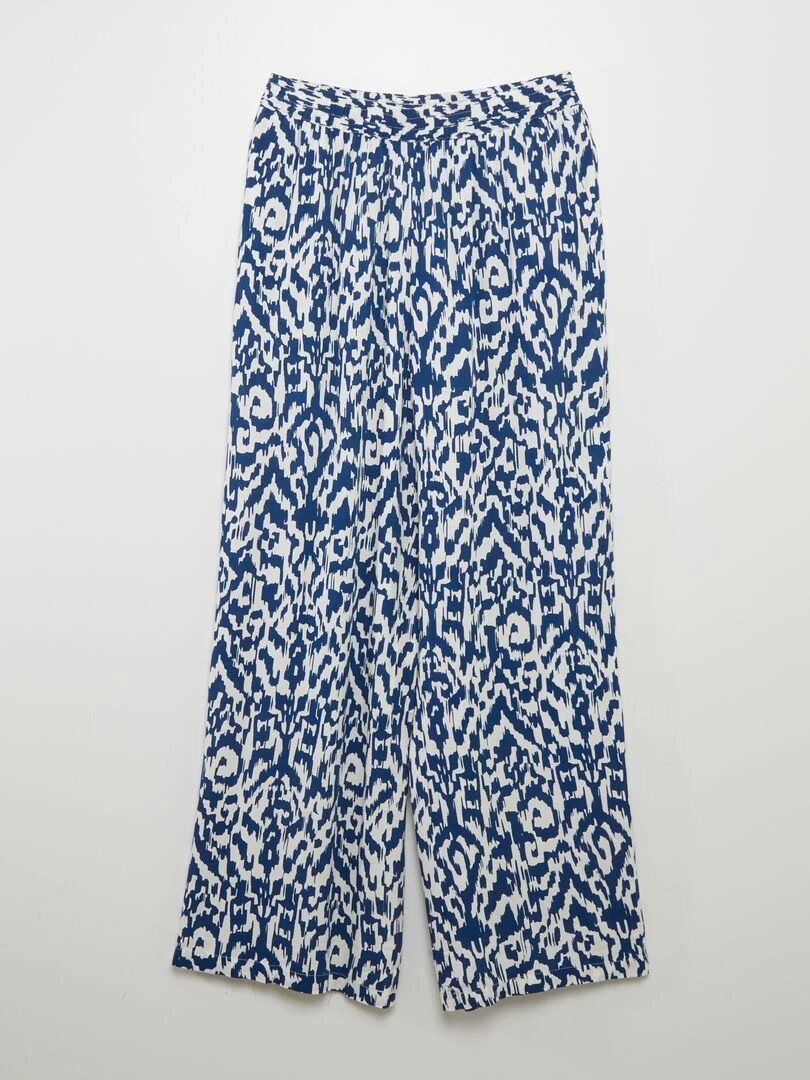 Pantalon fluide large 'JDY' Bleu