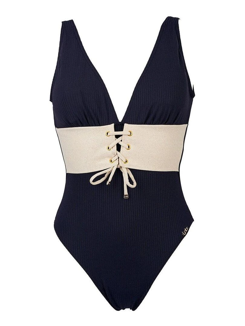 Maillot de bain 1 pièce tanga Dynastie   Noir