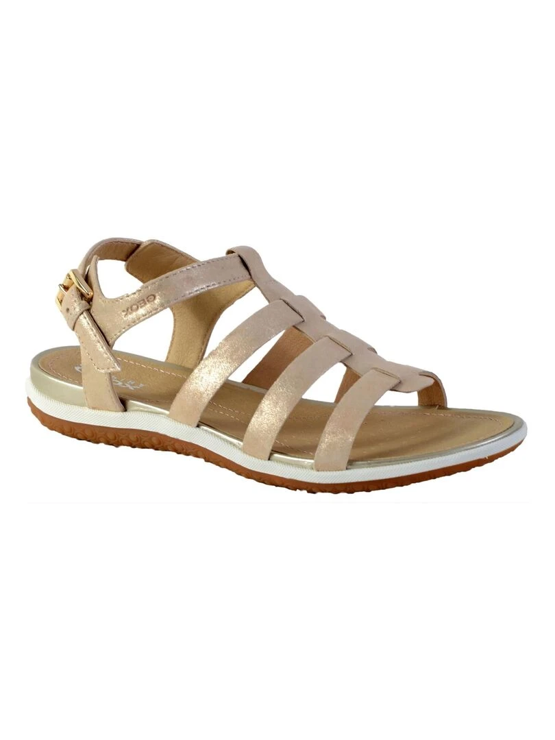 Sandales Cuir Geox Vega Beige