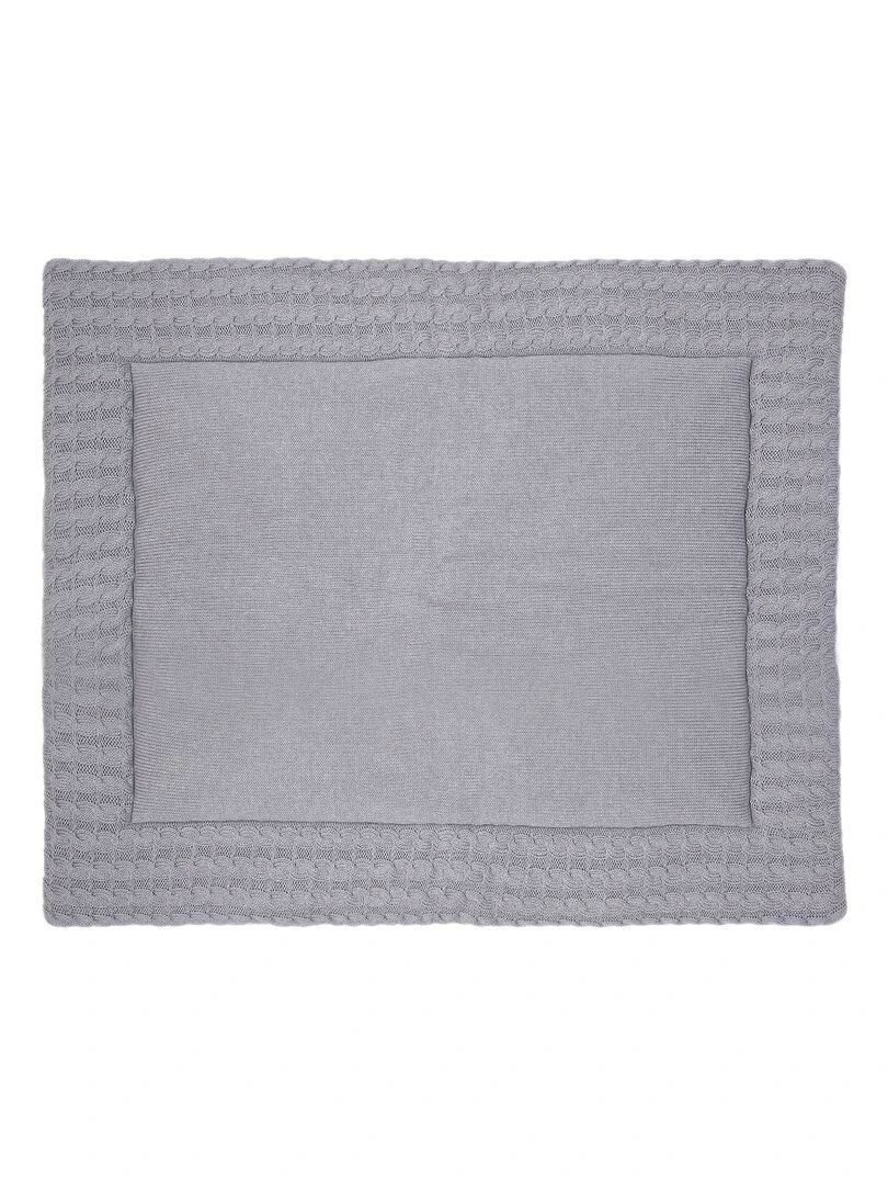 Tapis de parc pour bébé tapis de jeu en coton Gris foncé