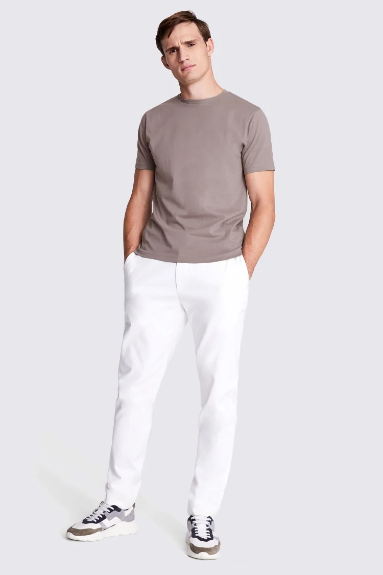Dark Taupe Crew-Neck T-Shirt Buy Online at Moss