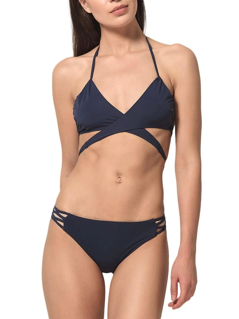 Haut maillot de bain triangle convertible Blue Sense bleu   Bleu
