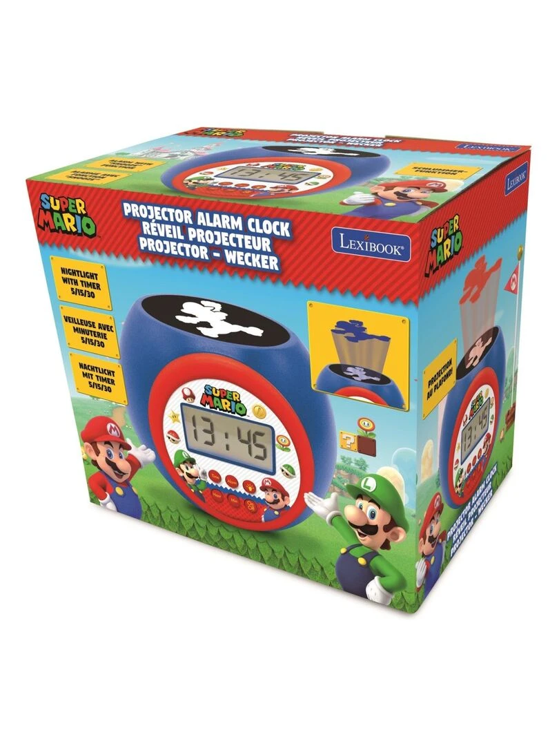 Réveil Projecteur Super Mario Fonction Minuteur   N/A