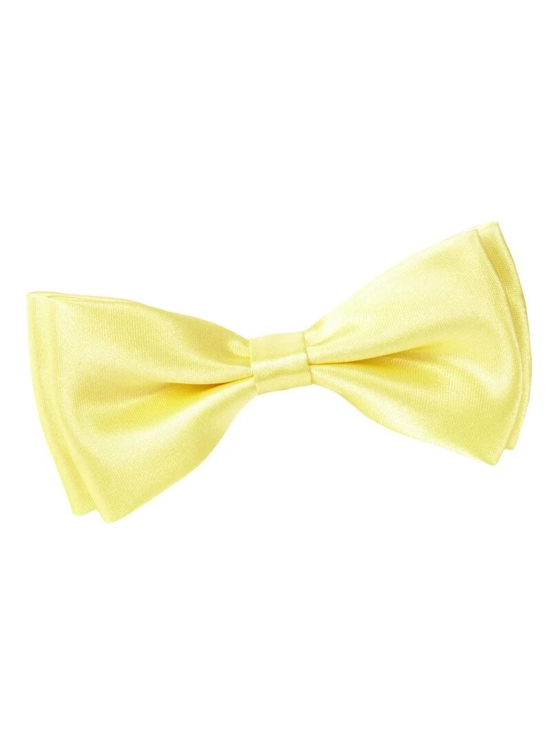 Noeud Papillon Satin Fabriqué en Europe Jaune