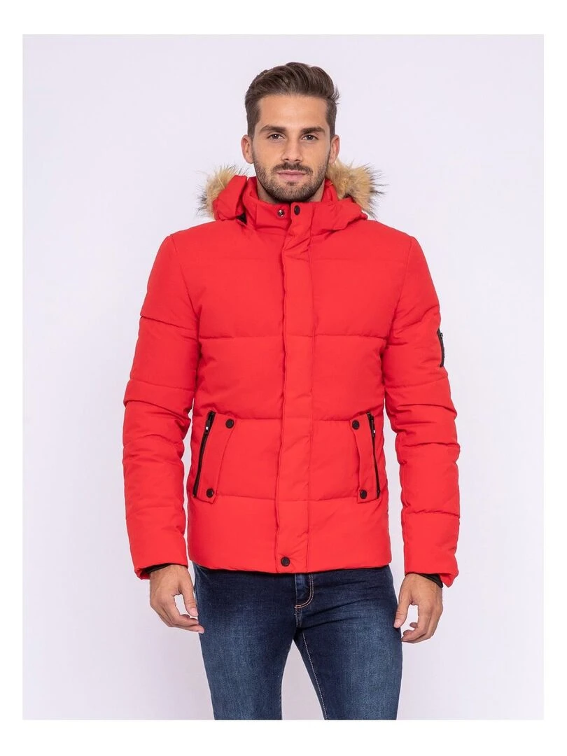 Doudoune capuche ZENABOU Rouge
