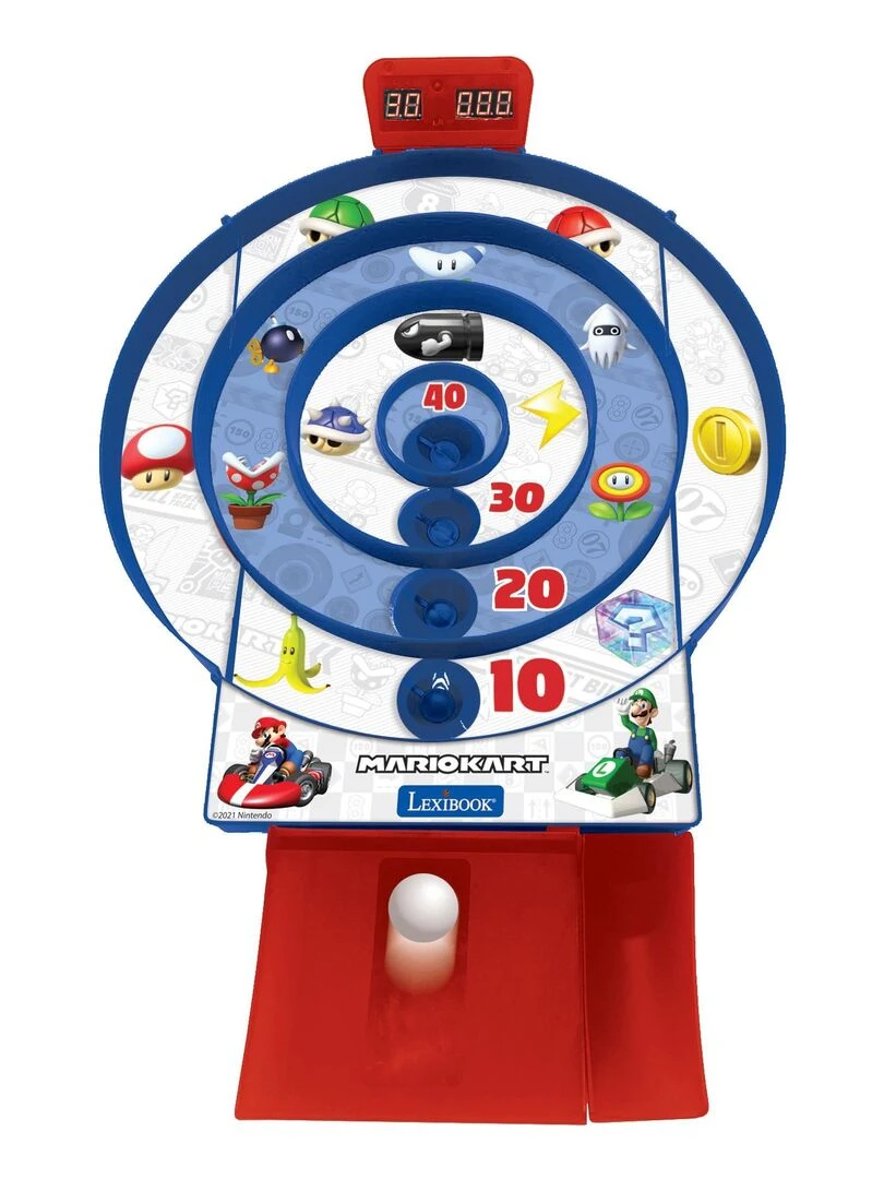 Target Shoot Mario Kart Jeu D’adresse Électronique Avec Écran Lcd Et 2 Balles N/A