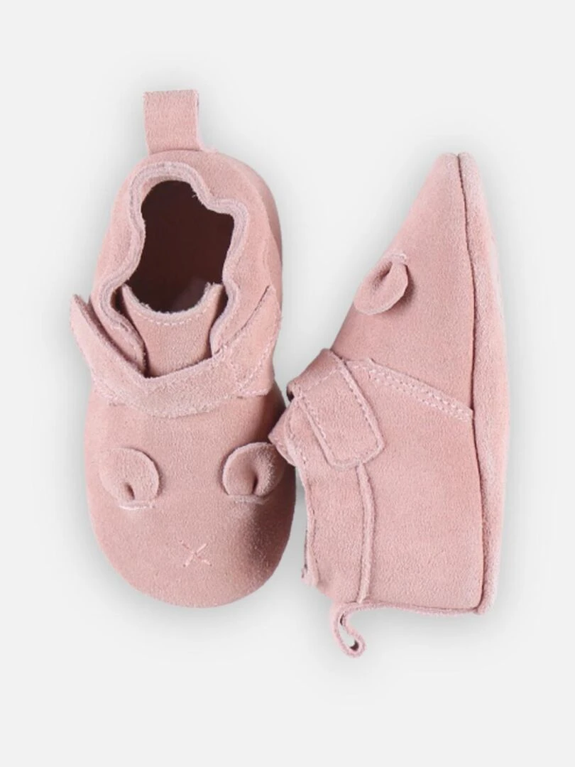 Chaussons en cuir    Noukie's   Rose
