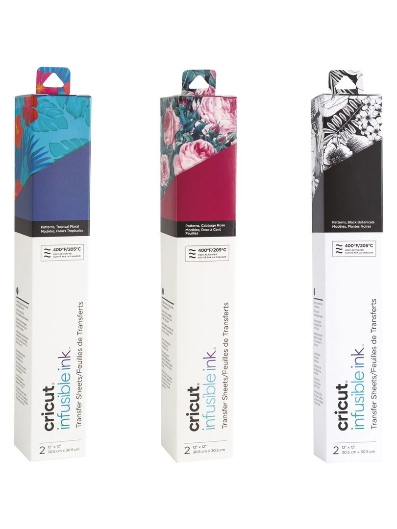 6 Feuilles de transfert   Fleurs   Cricut   N/A