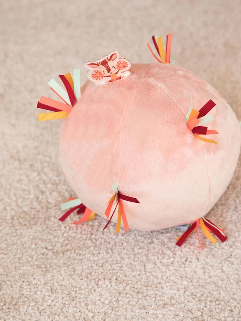 Balle sensorielle sonore Stella (15 cm) Rose