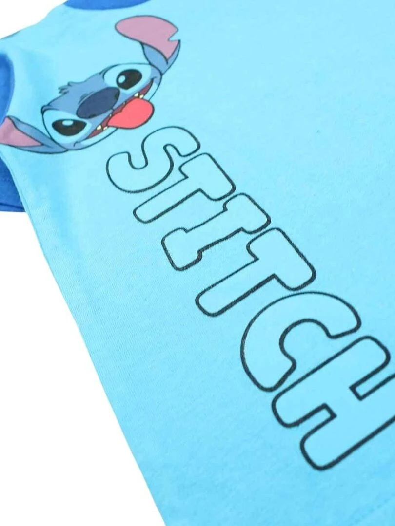 Disney   T shirt garçon imprimé Lilo Et Stitch en coton   Bleu