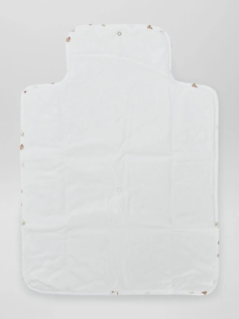 Tapis à langer imprimé 'animaux'   Blanc animaux