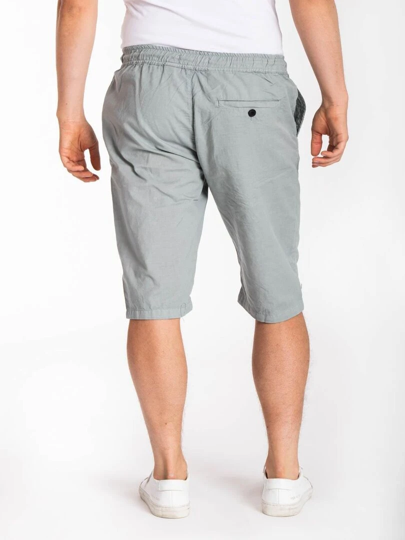 Bermuda coton lin MANNY 'Rica Lewis'   Gris