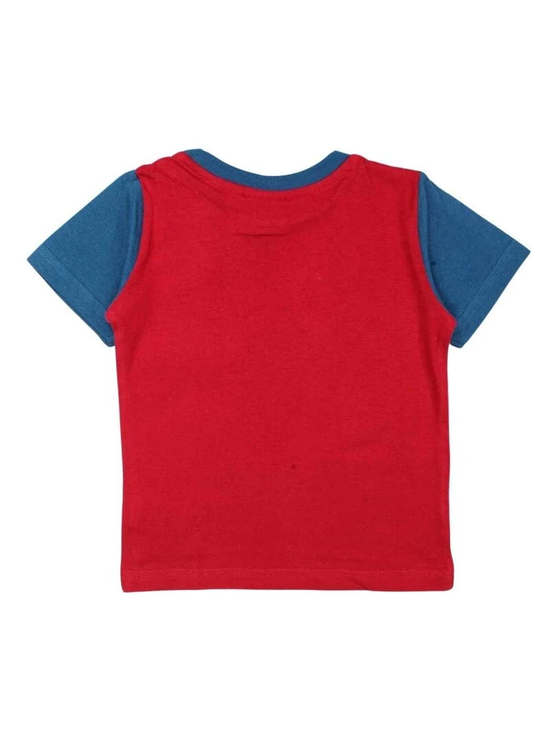 Disney T shirt garçon imprimé Naruto en coton Rouge