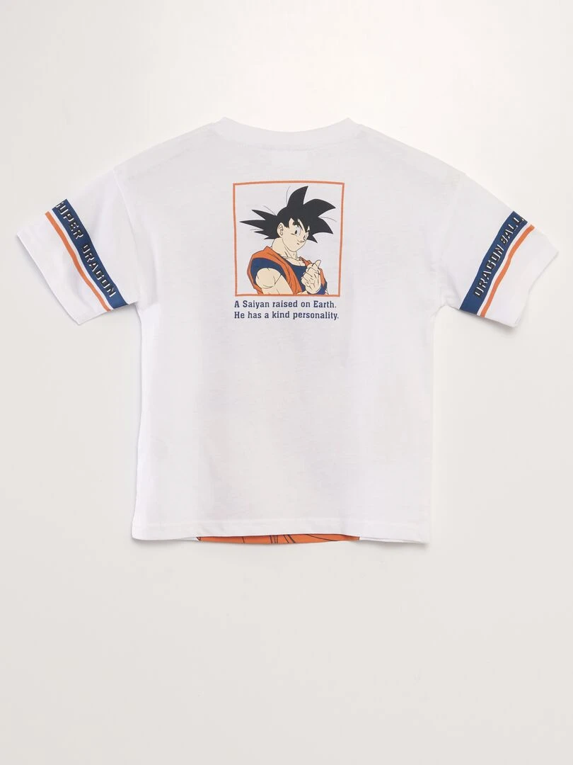 Tee shirt imprimé 'Dragon Ball Z'   blanc