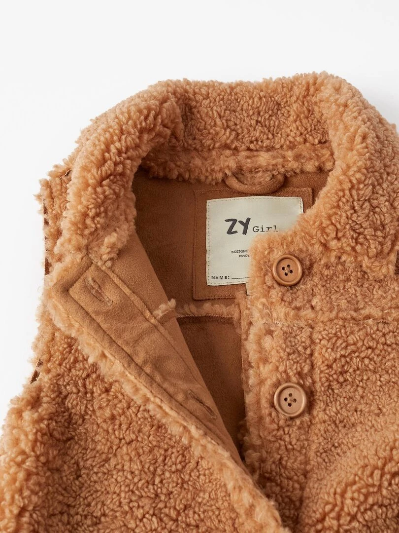 Gilet en Fourrure pour Fille   ACE CLUBS   Beige