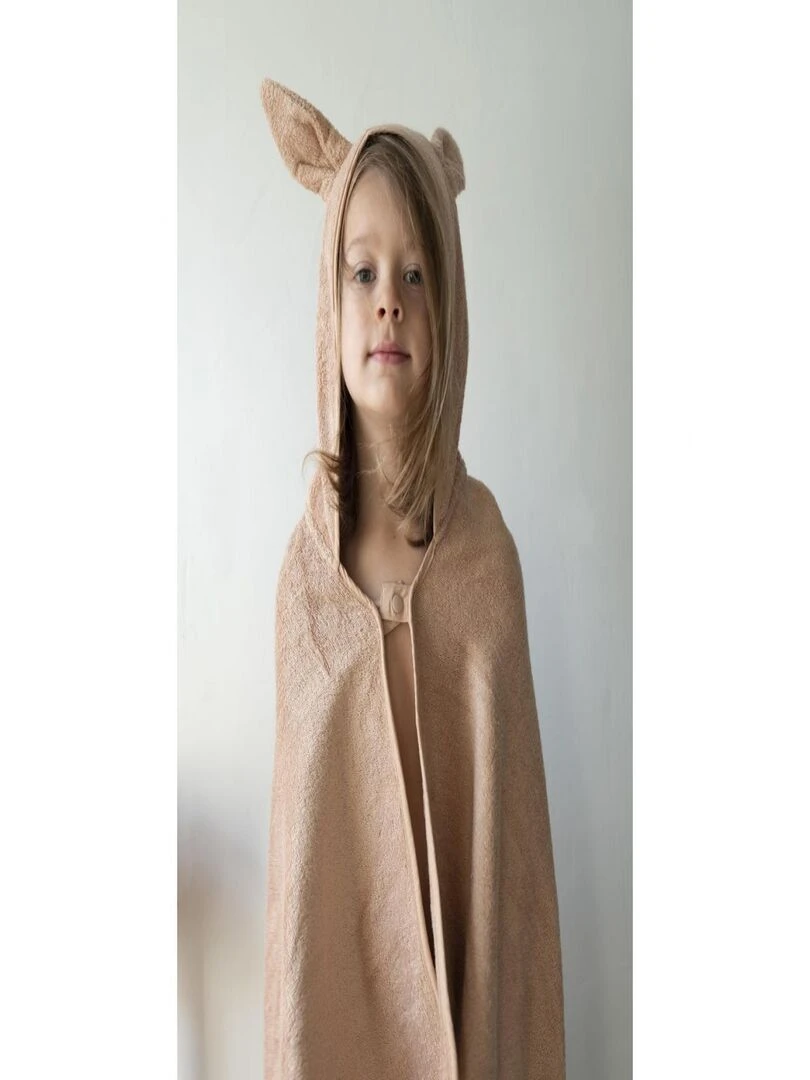Hooded Junior Towel Bunny Old Rose Old Rose One Size Rose