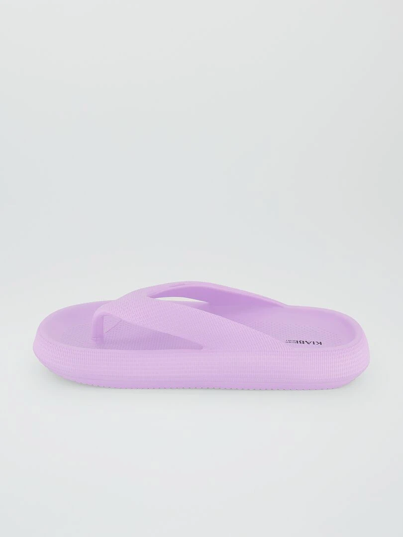 Tongs à semelles épaisses   Violet