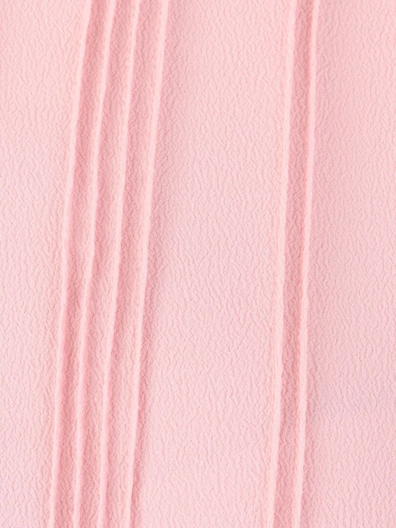 Chemisier crêpe à volants   Damart   Rose