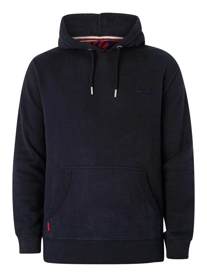 Sweat à Capuche Superdry Essential Logo Bleu