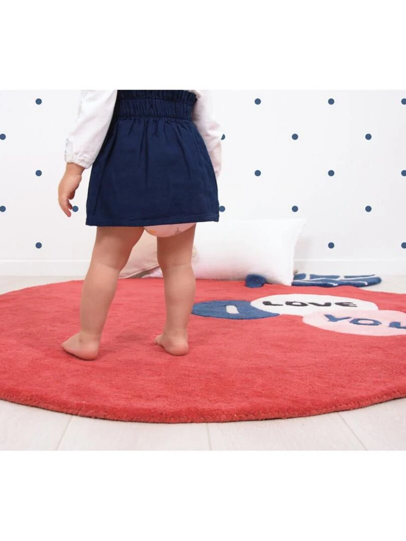 Tapis Coton La Pomme par Lilipinso   Lilipinso   Rouge