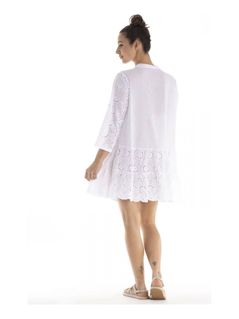 Robe mao RAISSA Gérard Pasquier Blanc