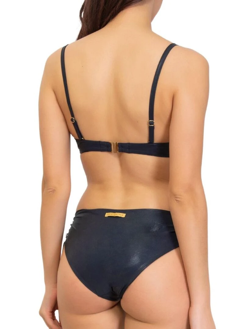 Haut de maillot de bain à paillettes Unito Wet   Noir