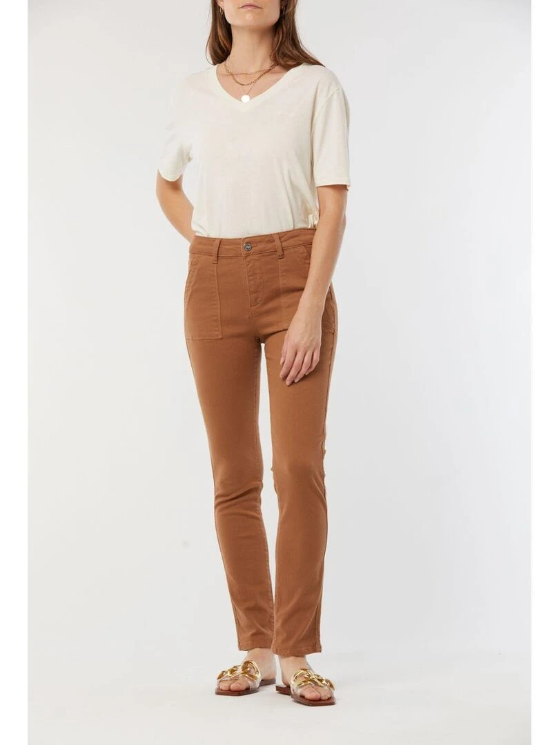 Lee Cooper Pantalon coton slim JILO Beige argile