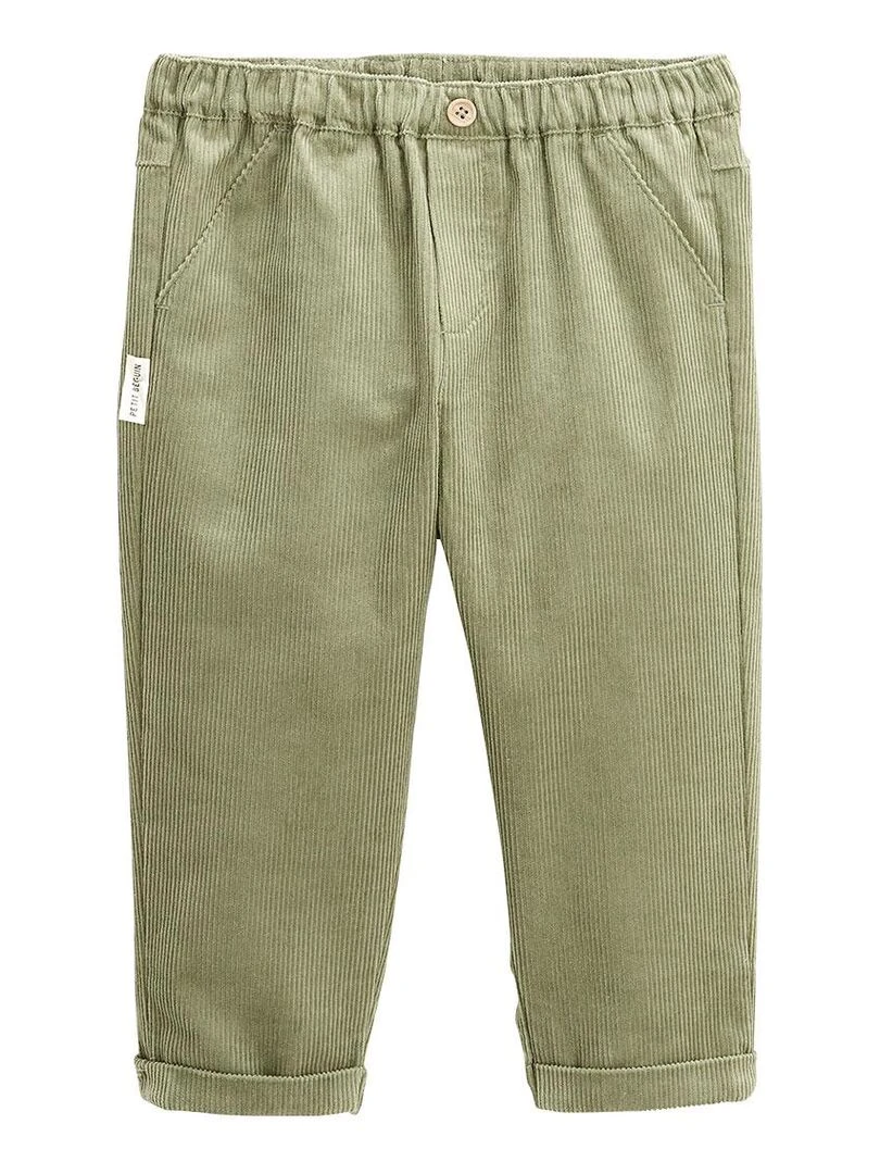 Pantalon bébé en velours côtelé Montreal Kaki