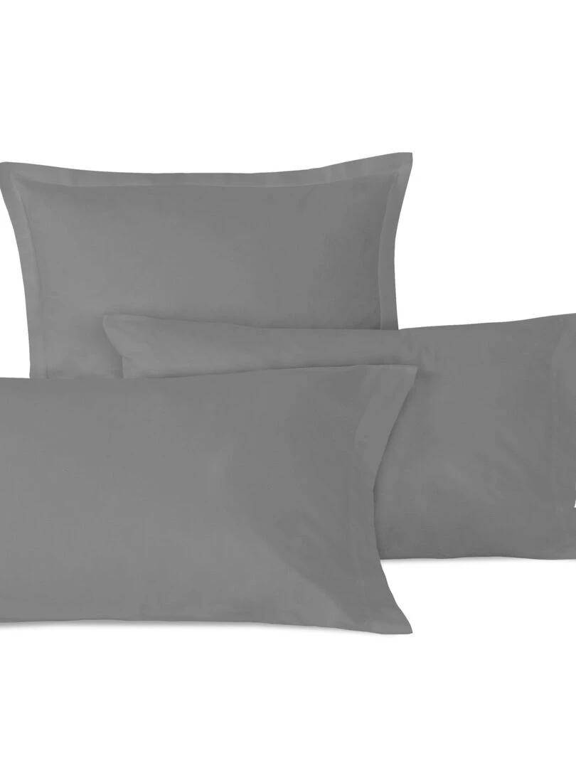Taie d'oreiller Basic Berceau "Happyfriday" Gris